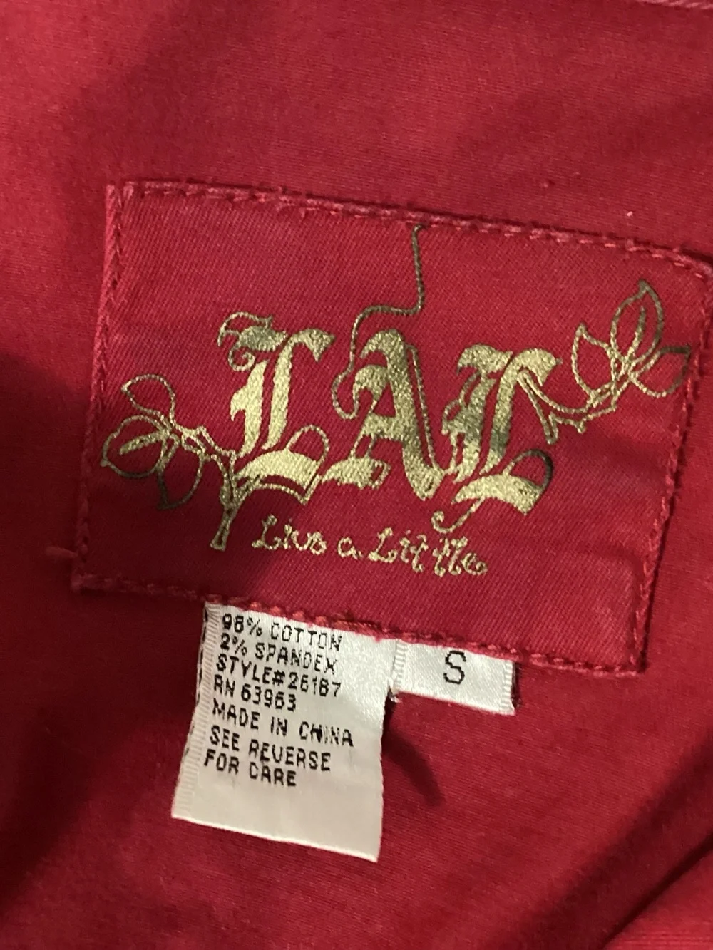 Red Cotton jacket - Picture 5 of 6
